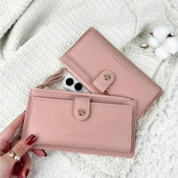 ⚠️Clearance Long Pink Fold-over And Zipper Wallet - Picture 4 of 6